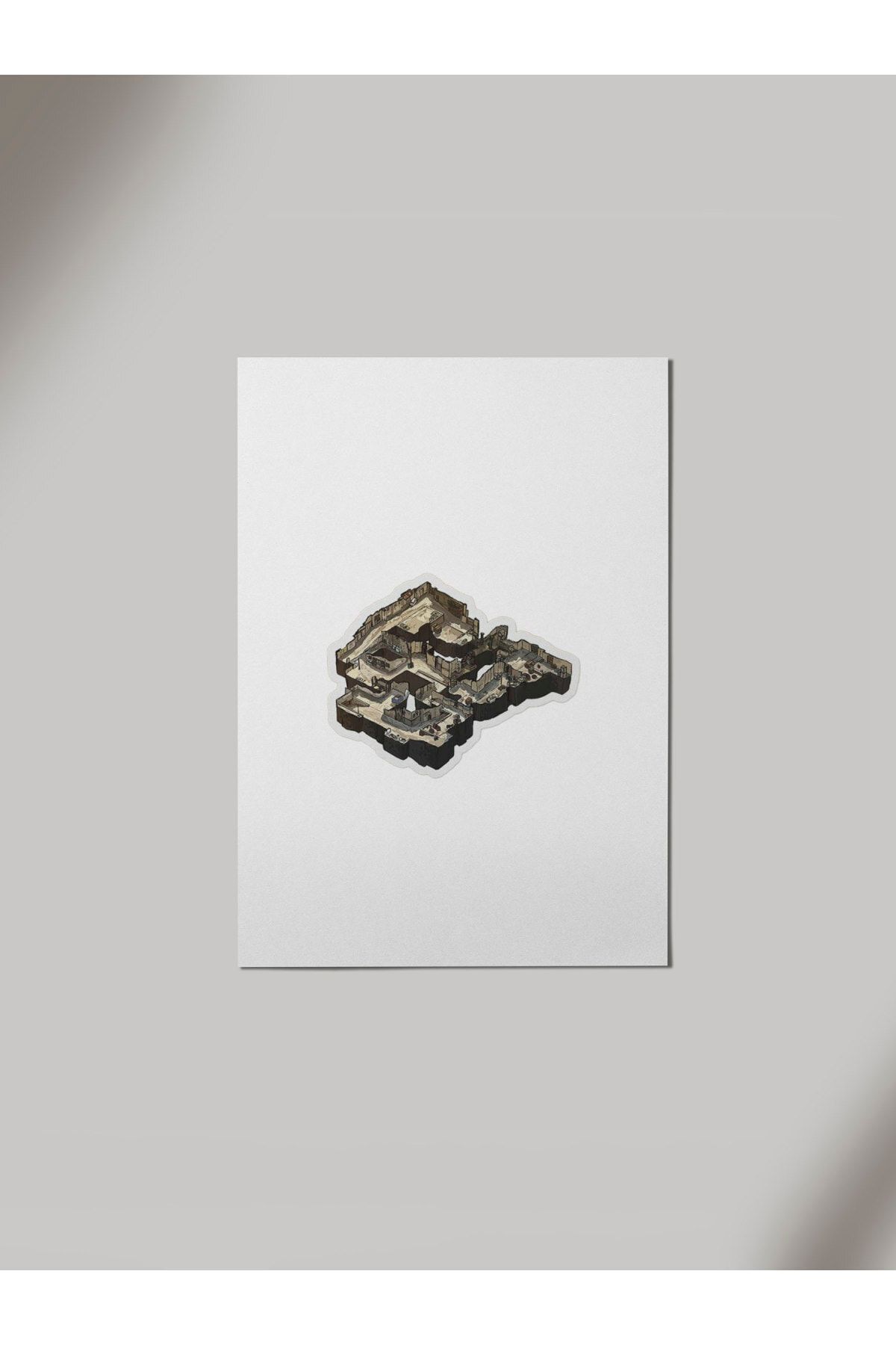 Panorama Ajans Csgo Counter Strike Dust2 Map Sticker Ahşap Poster Tablo