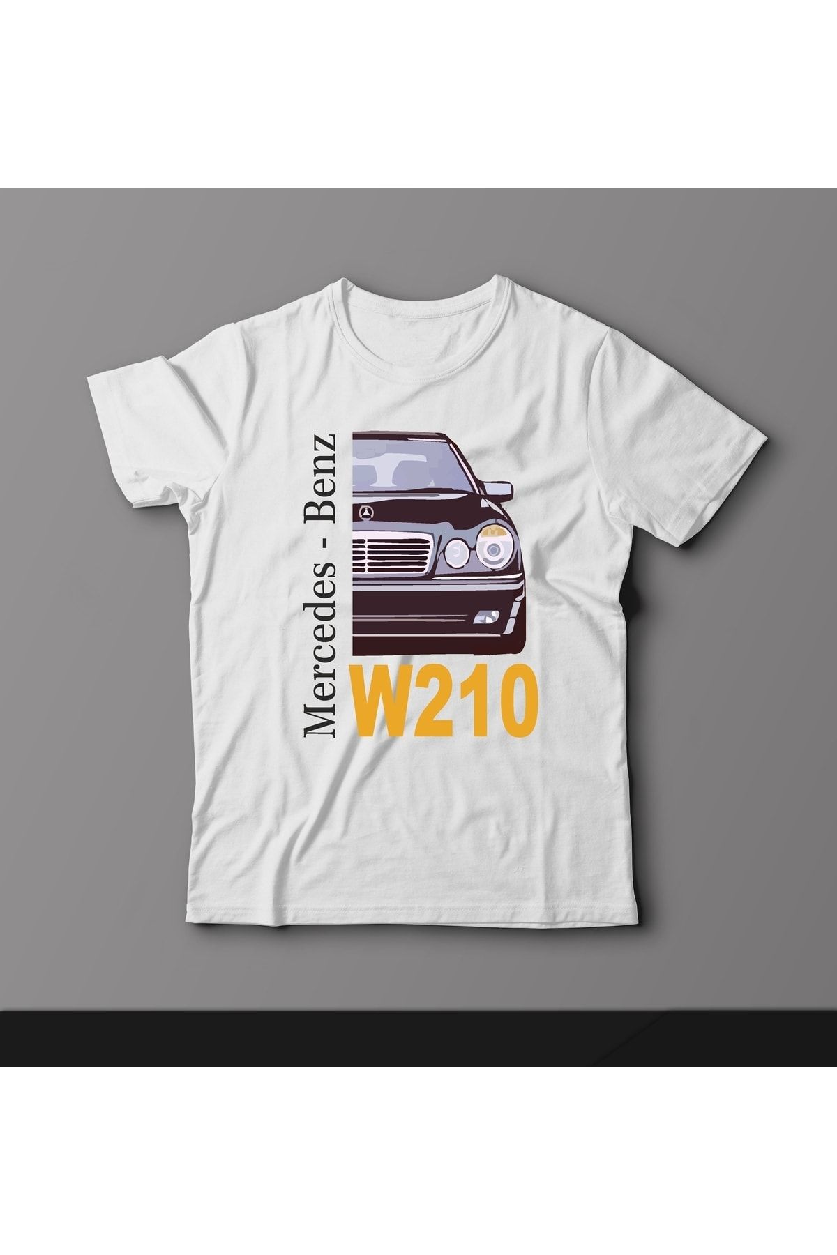 Açık Garaj W210 Mercedes Benz Baskılı Tişört