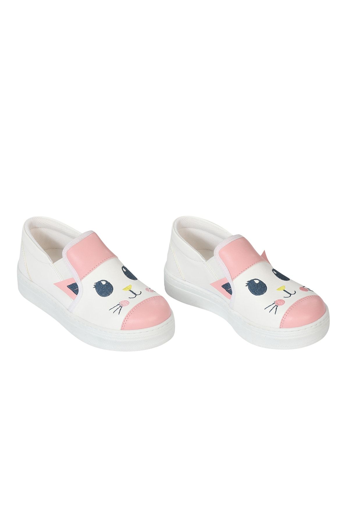 ZENOKIDO Kız Çocuk Beyaz Sneakers Ayakkabı