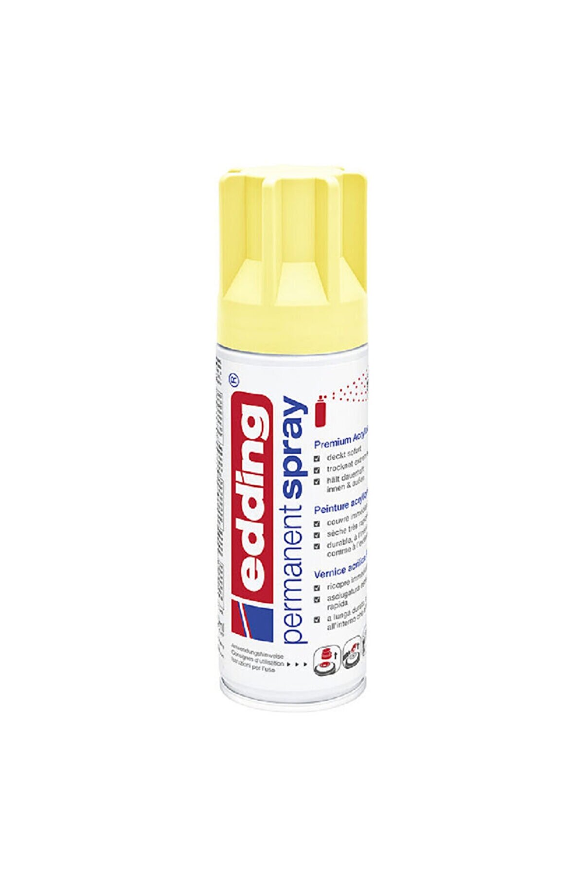 Edding Permanent Akrilik Spray Boya Pastel Yellow 915 (e-5200)