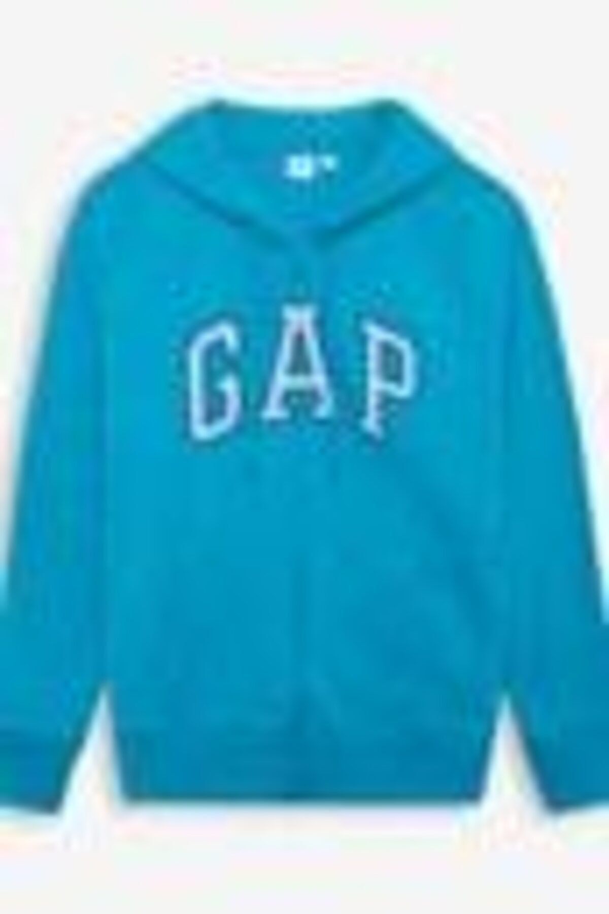 GAP Kadın Mavi Logo Kapüşonlu Sweatshirt