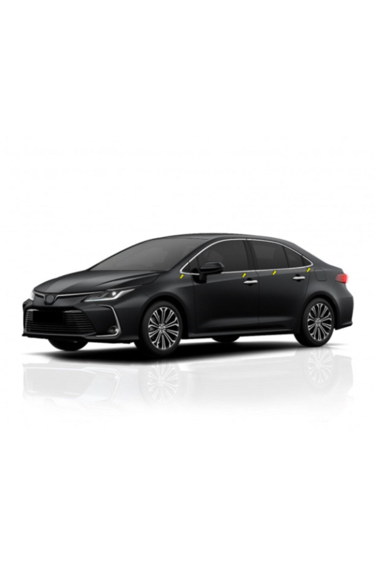S Dizayn Yeni Toyota Corolla Krom Cam Çıtası 2019- Ve Üstü Uyumlu 8 Parça