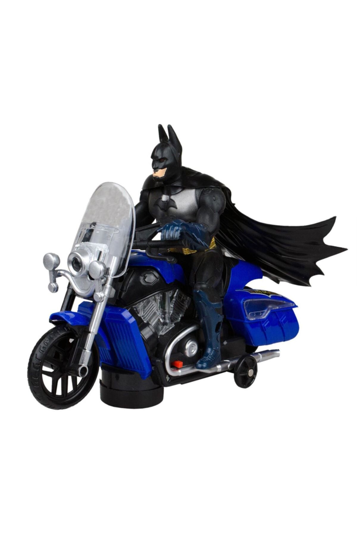 Batman Motosiklet Işıklı Müzikli Çarpar Döner 20x18 cm Pil Hediyeli