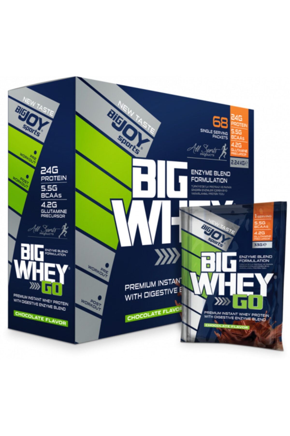 Bigjoy Sports Bıgwheygo Whey Protein Çikolata Aromalı 68 Servis