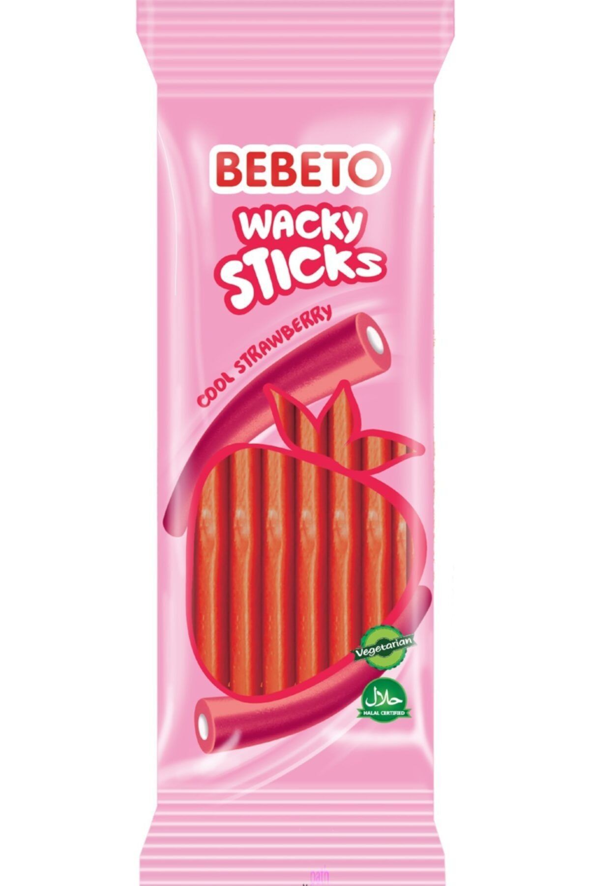 BEBETO Wacky Sticks Strawberry 175 gr