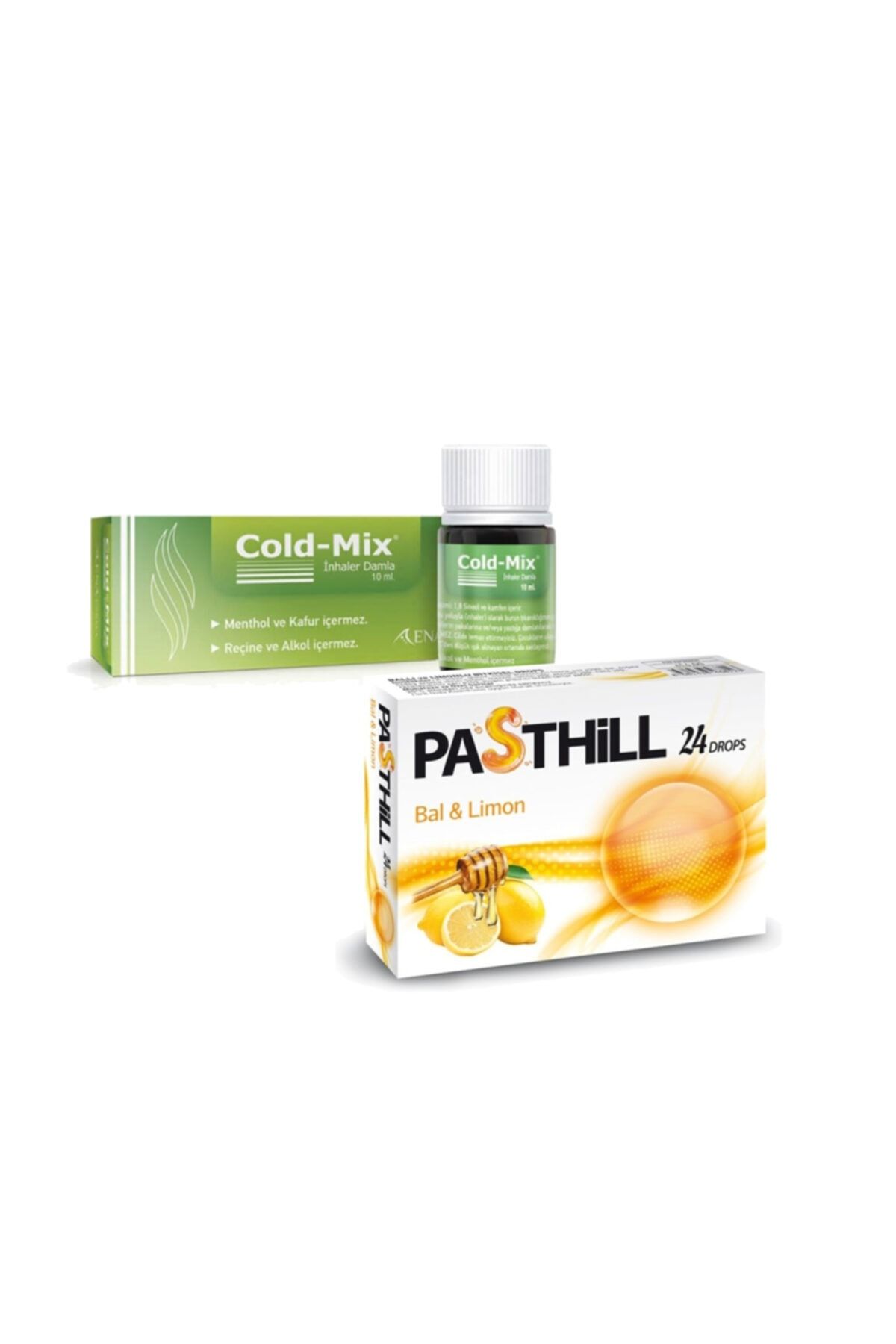 Cold-Mix Inhaler 10 Ml Damla + Pasthill 24 Drops Hediye