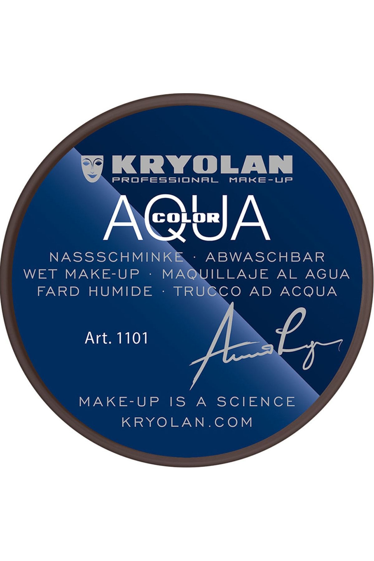 Kryolan Aquacolor® Su Bazlı Eyeliner Küçük Boy 8 ml 01101 101