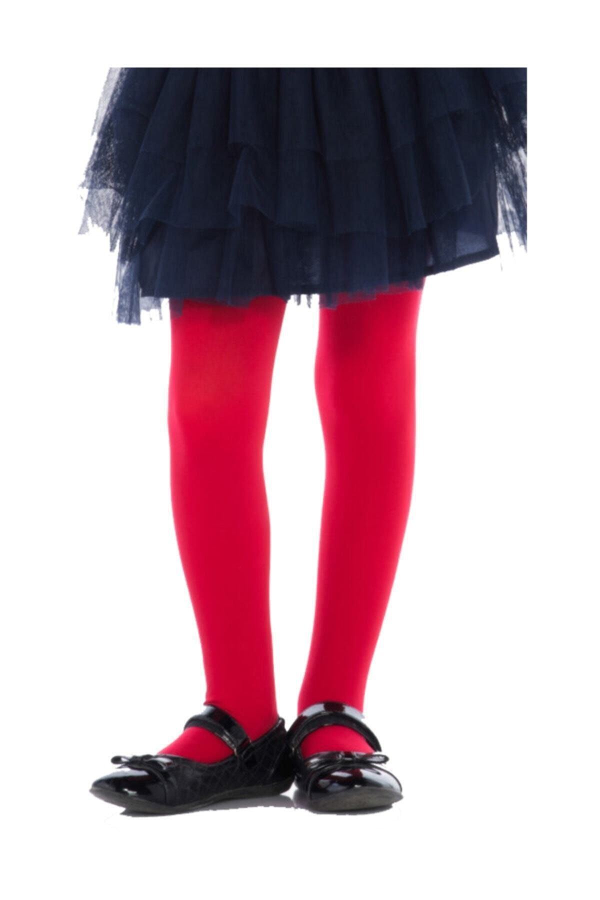 Penti Kız Çocuk Kırmızı Micro 40 Kilotlu Çorap