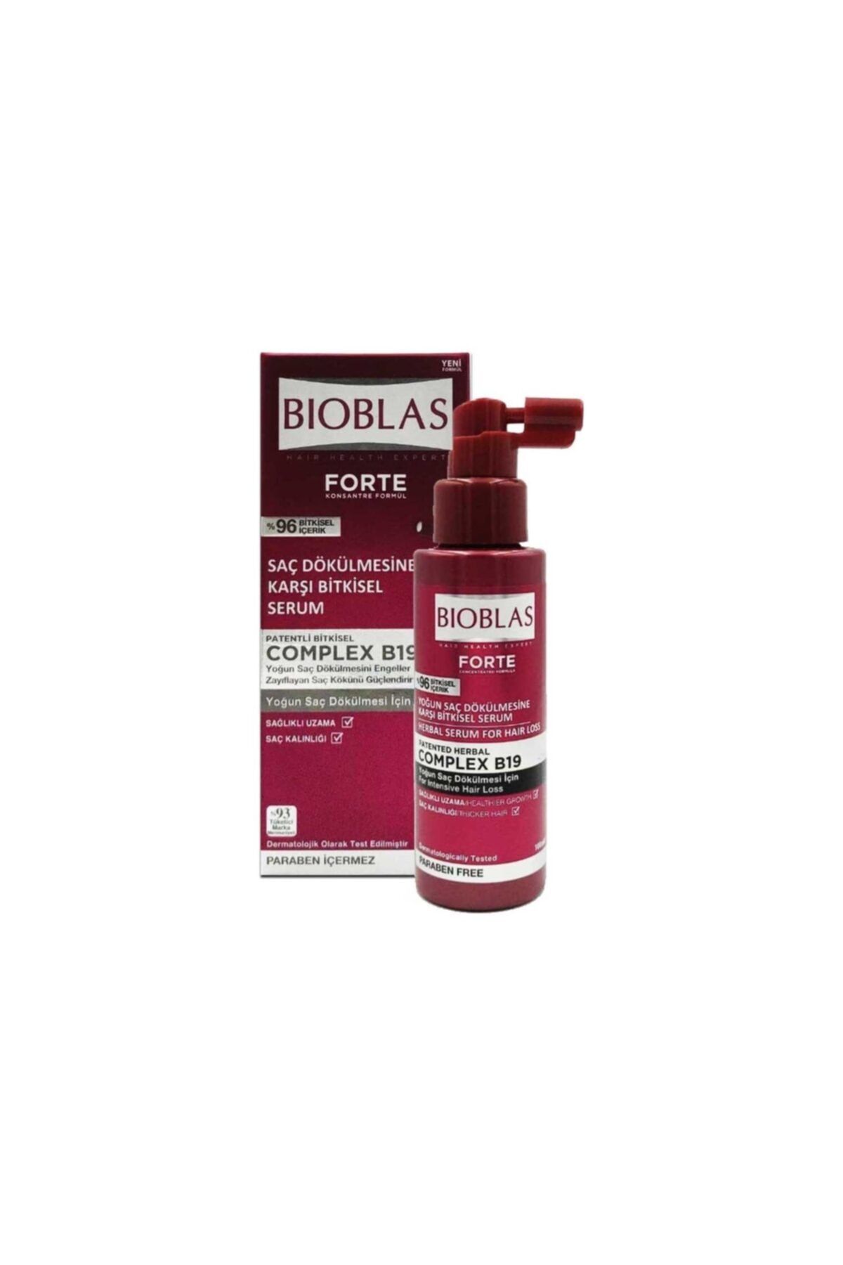 Bioblas Forte Saç Dökülmesine Karşı Bitkisel Serum 100 ml