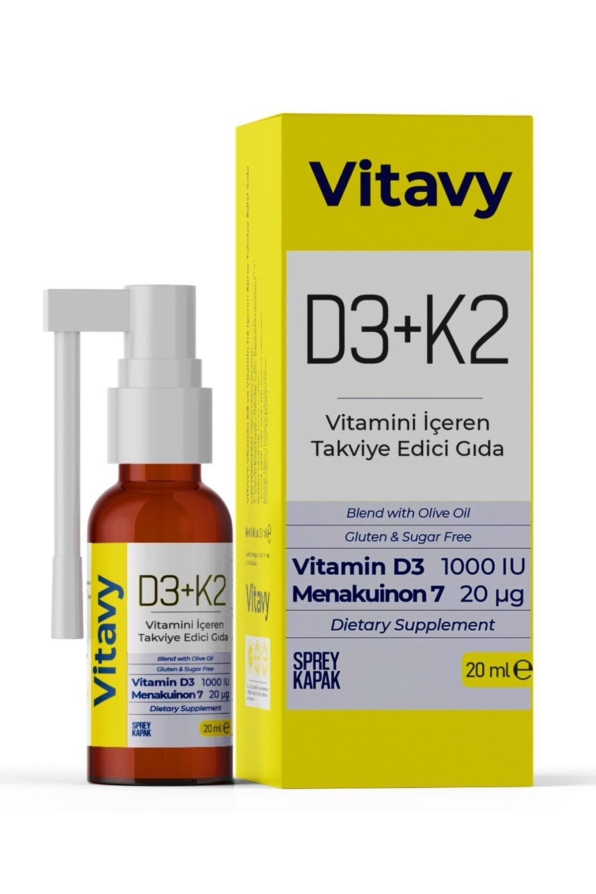 Vitavy D3k2 Vitamini Sprey 20 Ml (140 Puff)