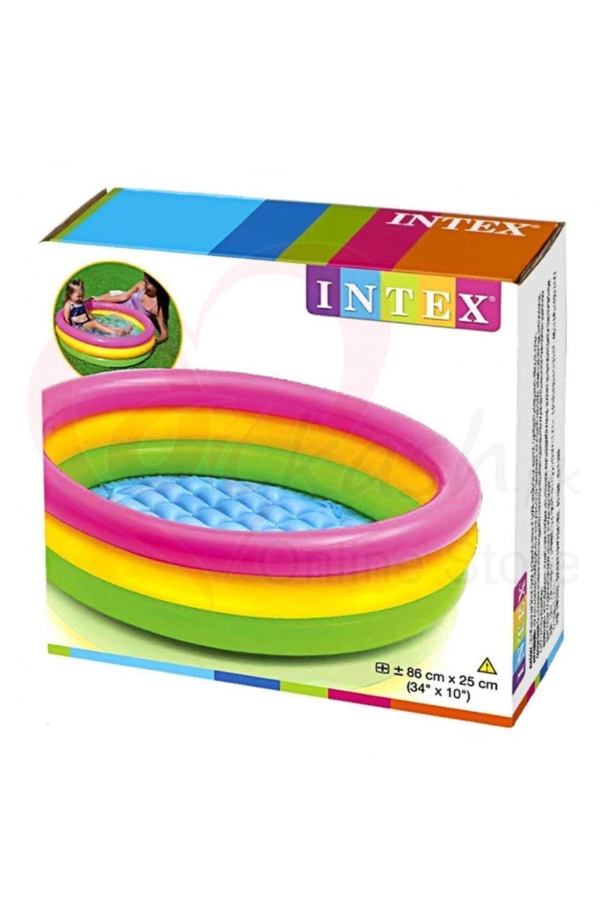 Intex 3 Boğumlu Sunset Bebek Havuzu