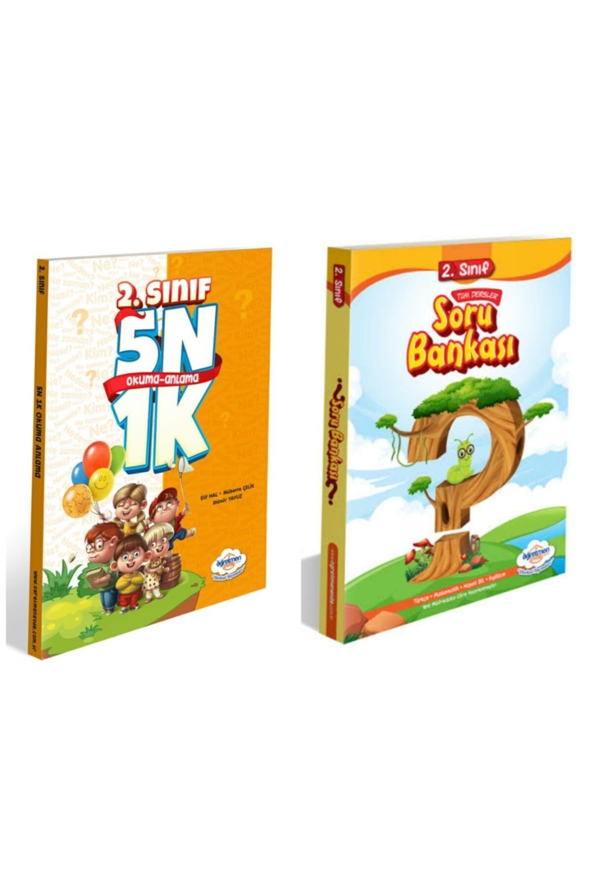 Öğretmen Evde İlkokul Yayınları 2. Sınıf 5n 1k Okuma Anlama +tüm Dersler Soru Bankası