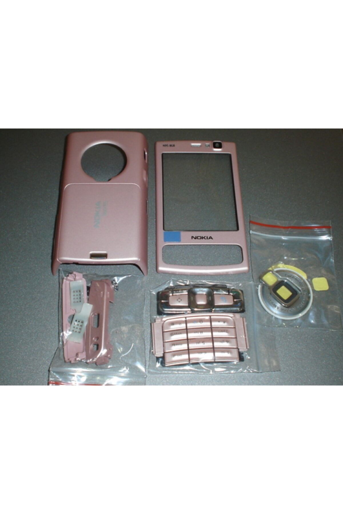nostaljikcep Nokia N95 8gb Kapak Kasa Ve Tuş Takımı Pembe