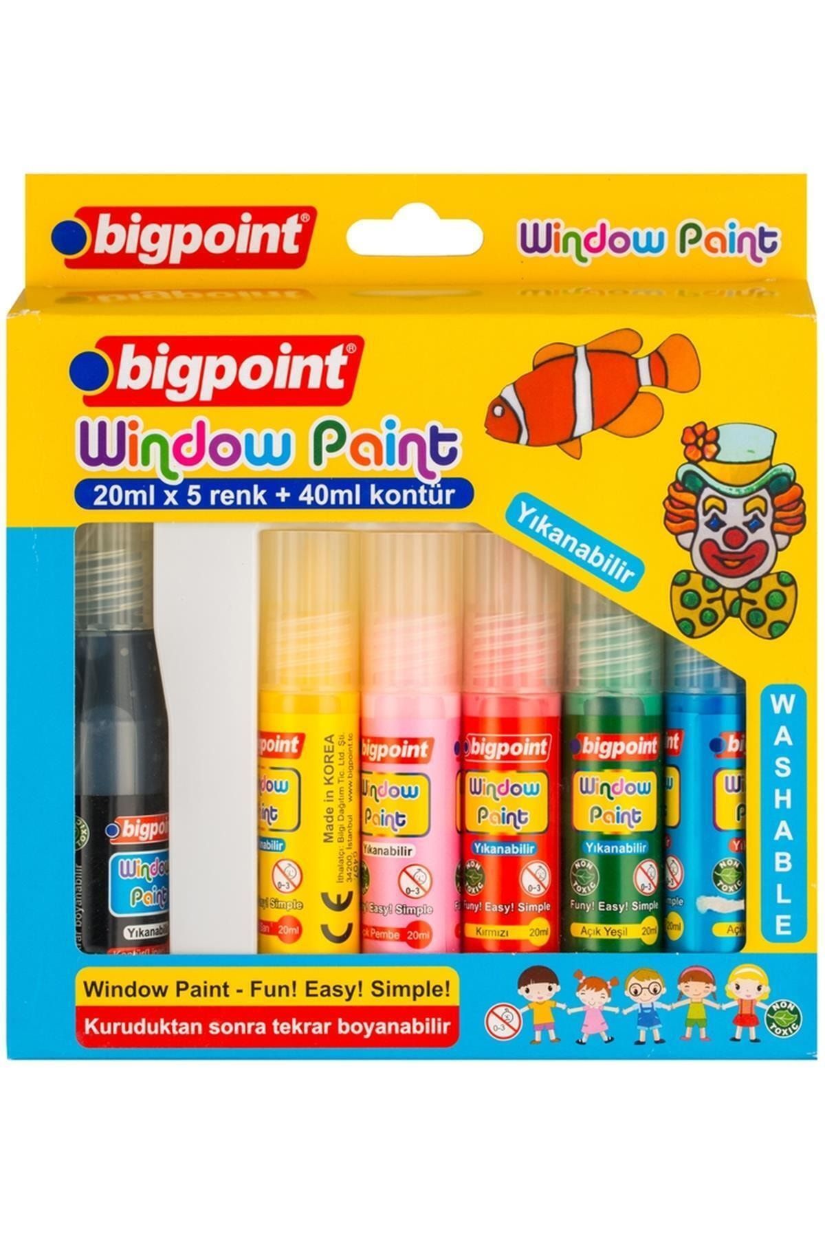 Bigpoint Cam Boyası (window Paint) 5 Renk X 20 ml