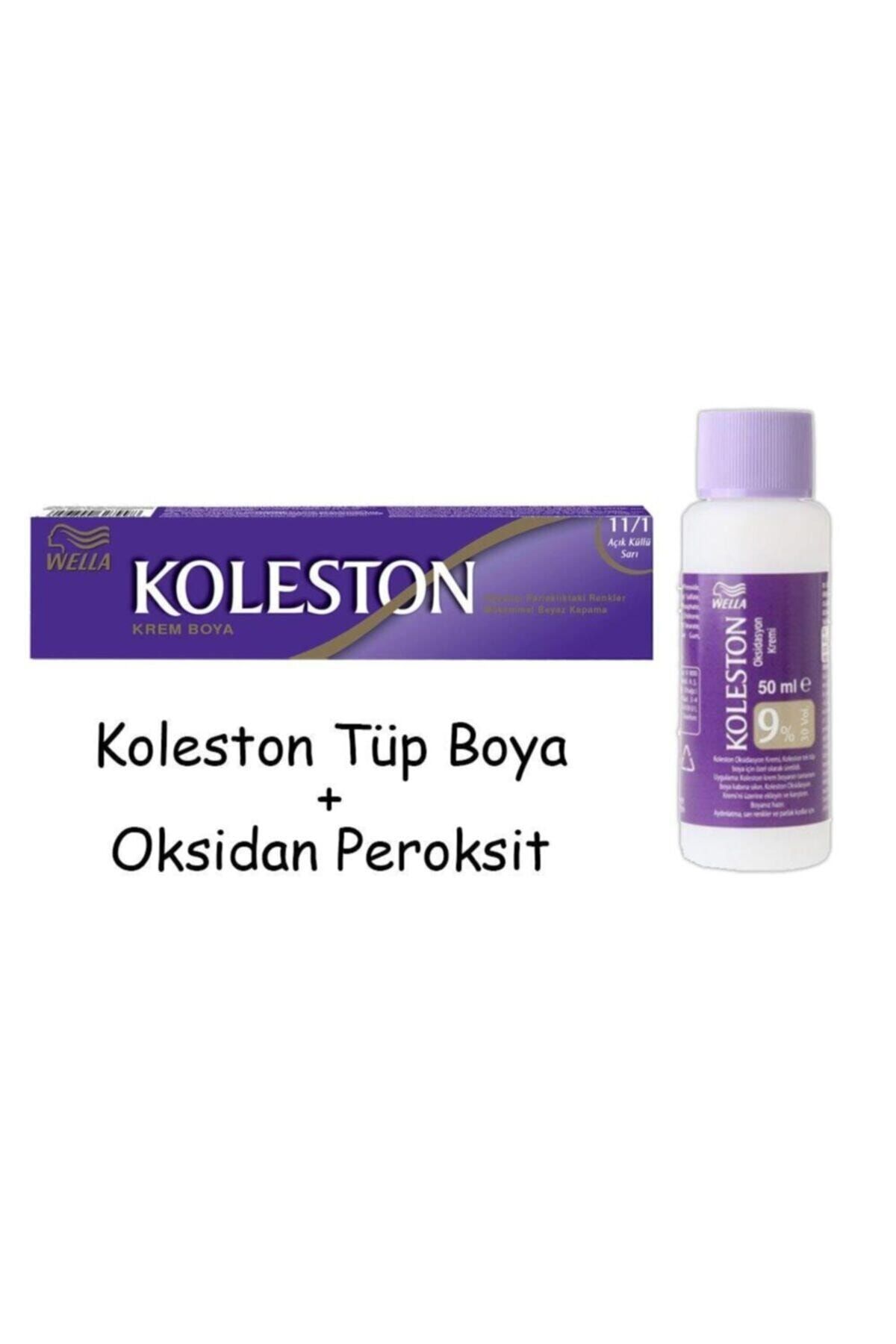 Wella Tüp Boya 60 Ml - 11.1 Açık Küllü Sarı + 30 Vol Oksidan Peroksit