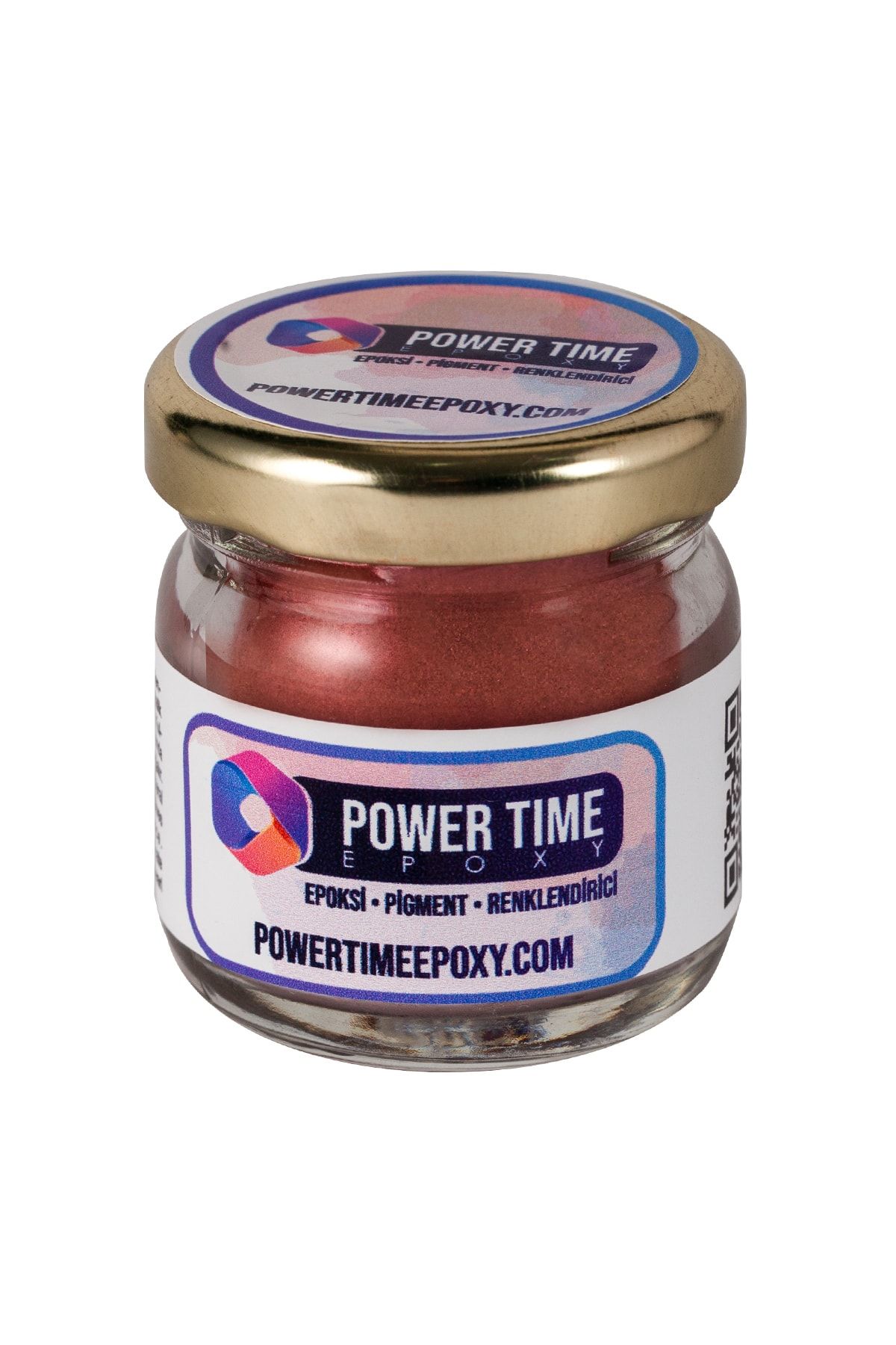 POWER TIME EPOXY Sedefli Metalik Toz Pigment Boya / Şarap Kırmızısı / Epoksi Için