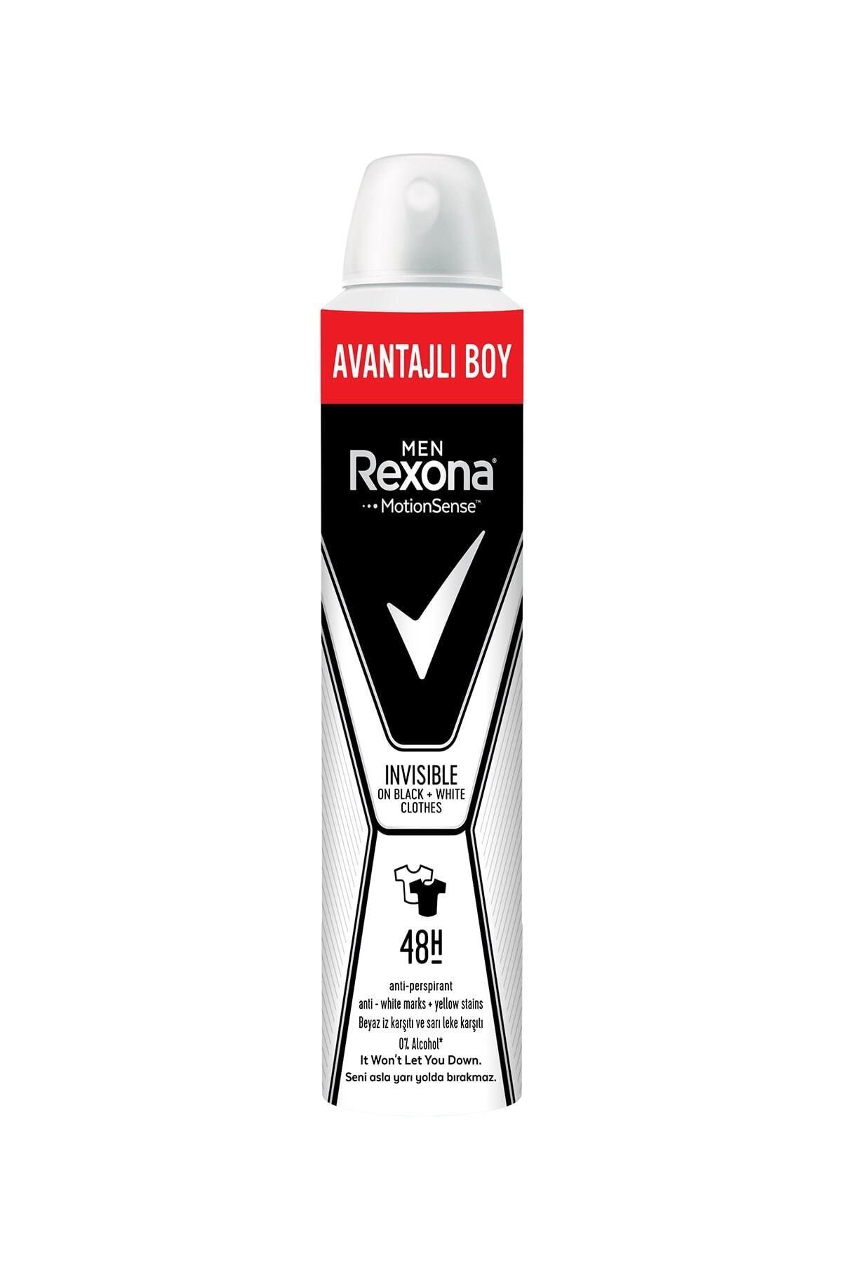 Rexona Erkek Sprey Deodorant Invisible Black & White 200 Ml
