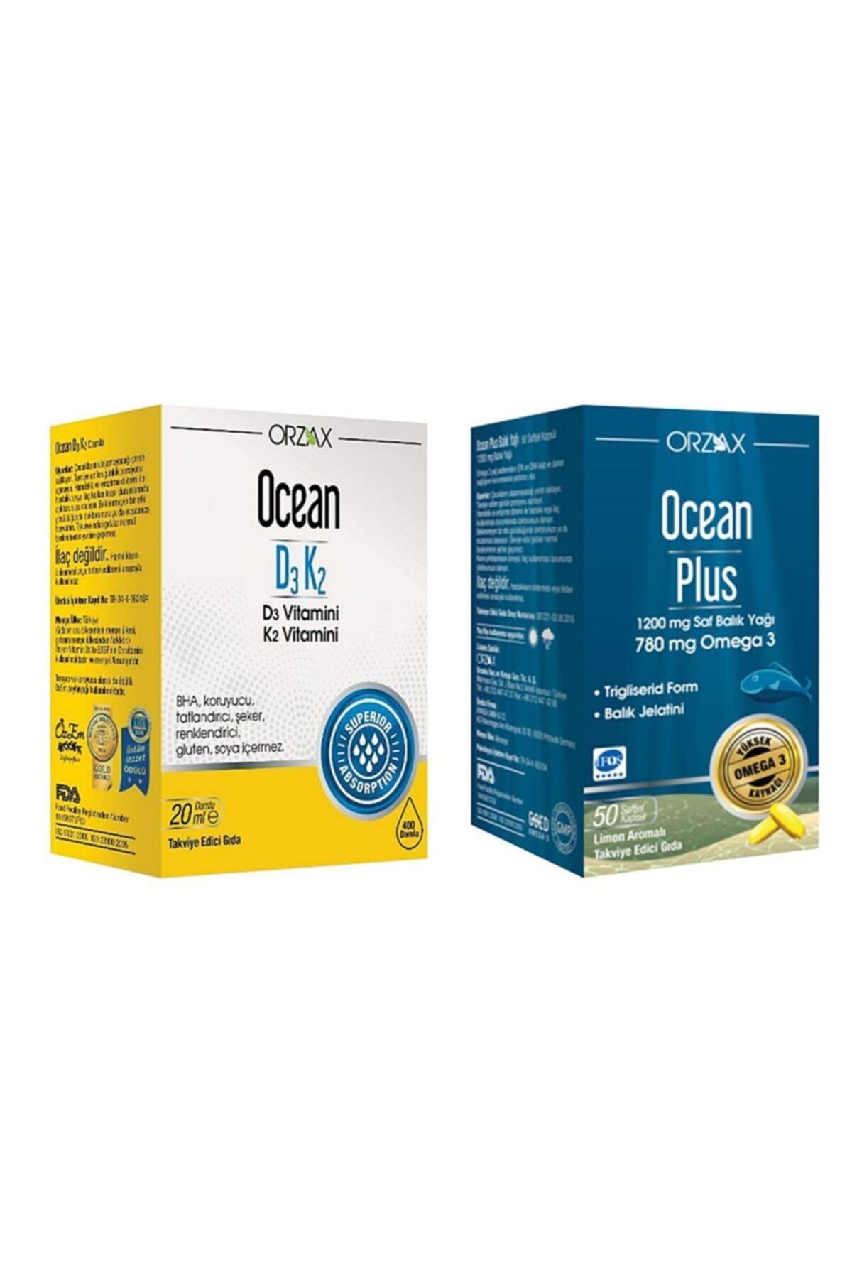 Ocean Ocean D3k2 Damla 20 ml + Ocean Plus 50 Kapsül