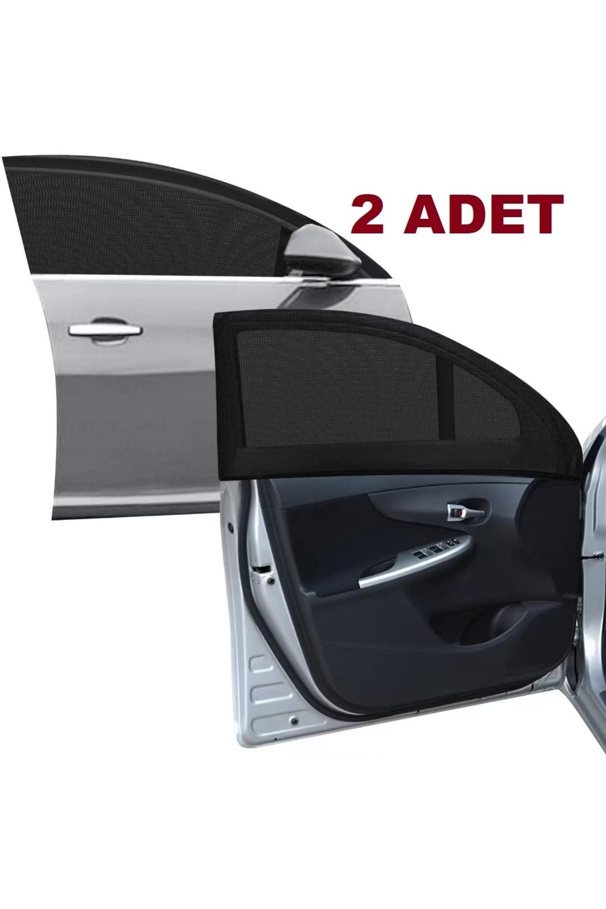 Ankaflex 2 Adet Oto Cam Güneşlik Araba Gölgelik Perde Araç Içi Yan Cam Pencere Güneşliği Arka Yan Cam Kılıfı