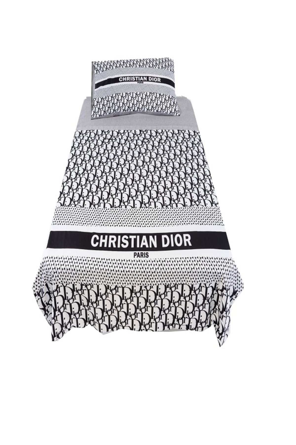 ARMES DESİGN Dijital Baskı Tek Kişilik Nevresim Takımı Christian Dior