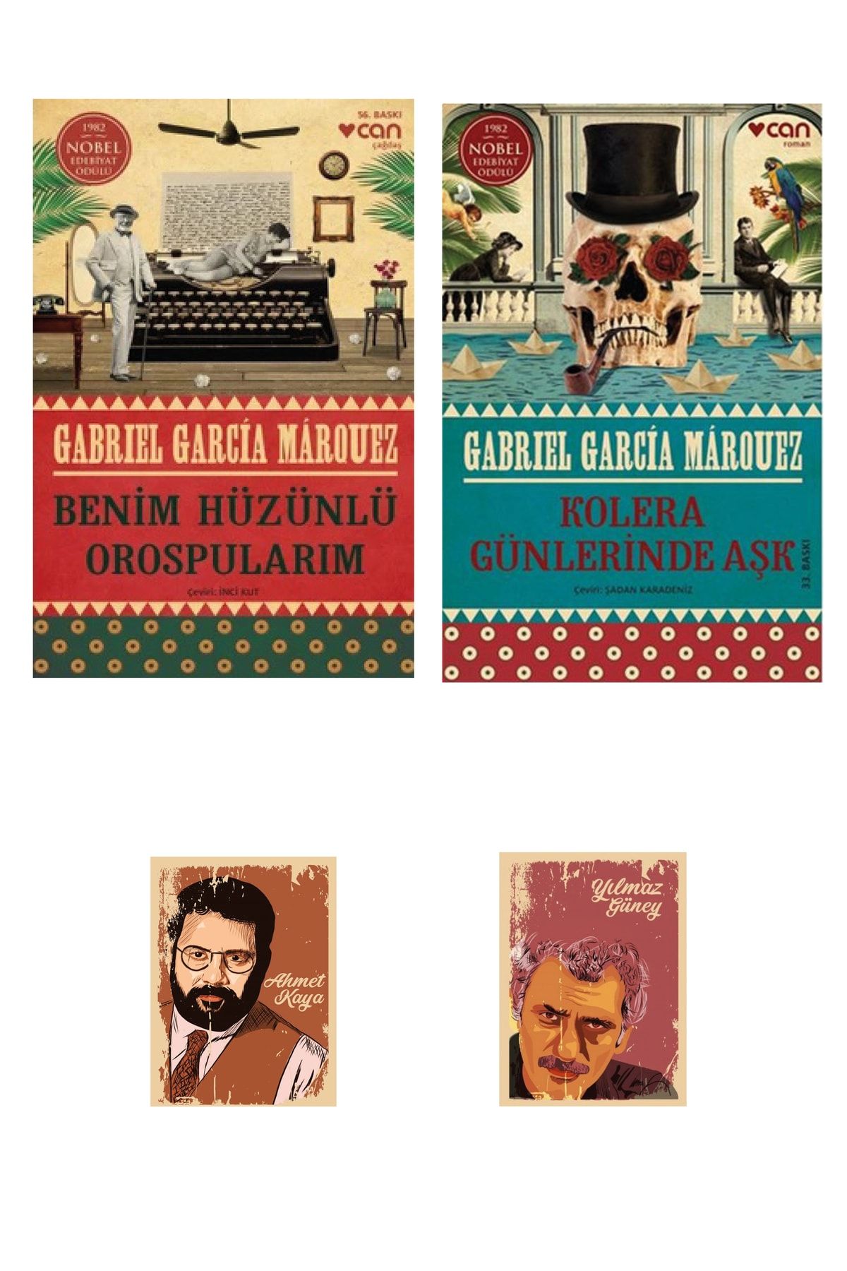 Dara Yayınları Gabriel Garcia Marquez Romanları - Kolera Günlerinde Aşk - Benim Hüzünlü Orospularım Defterli seti