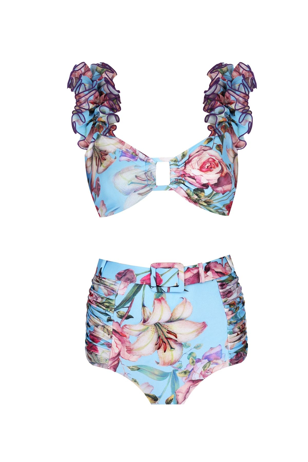 Nur Karaata Lily Blu Bikini Set
