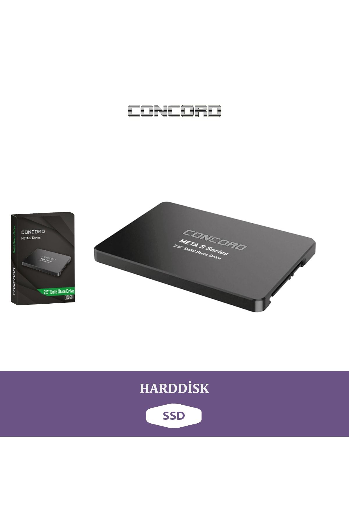 Concord C-s12 Meta S-series Nand Sata 120 Gb 2.5" Ssd Notebook Harddisk ATM6727H0007