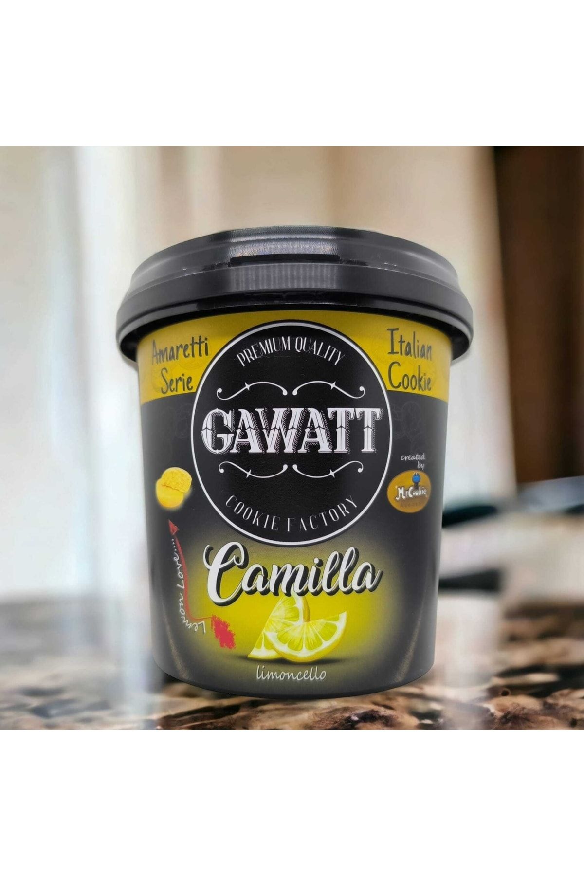 Gawatt Camilla: %16 Limonlu Kurabiye 250gr. (AMARETTİ COOKİE SERİE)