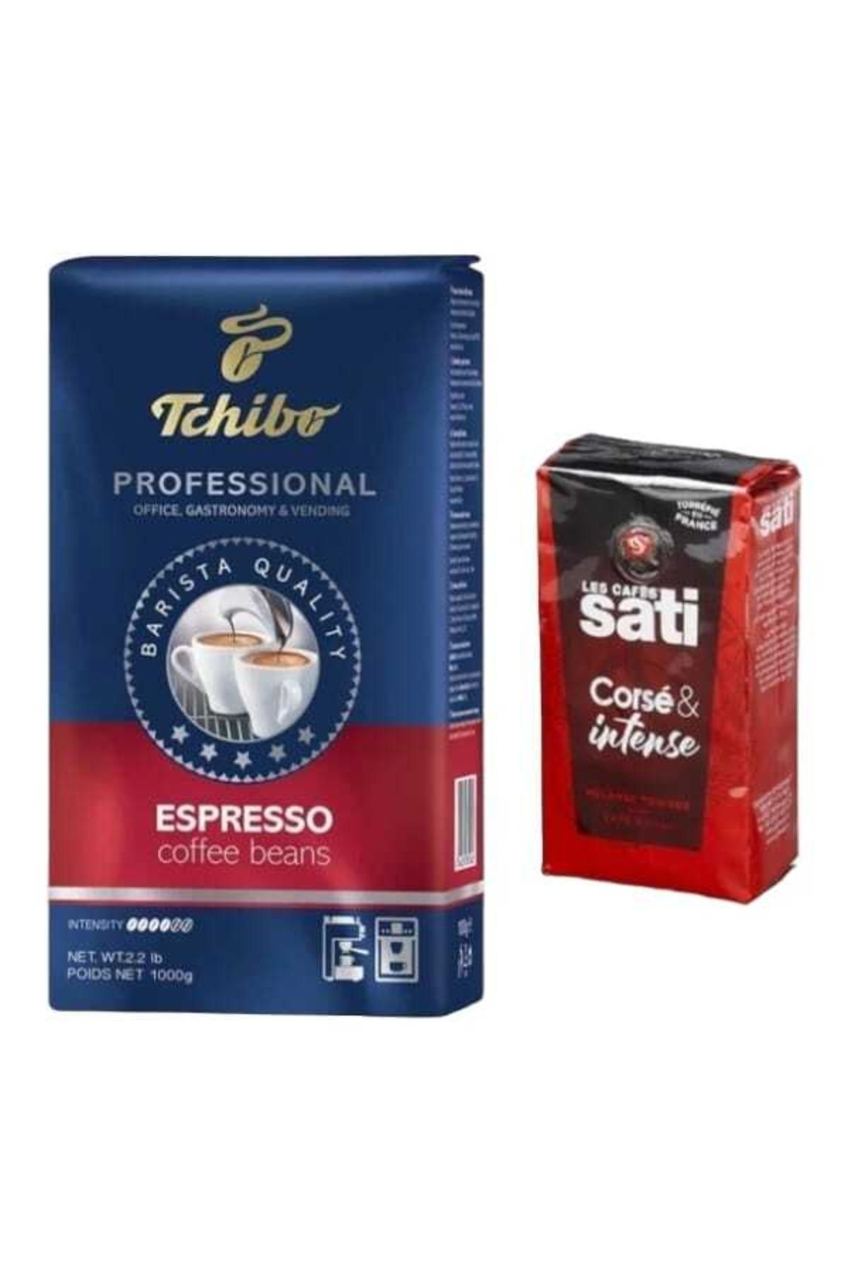 Tchibo Profesional Espresso Çekirdek Kahve 1kg+les Cafes Sati Corsé & Intense 250gr