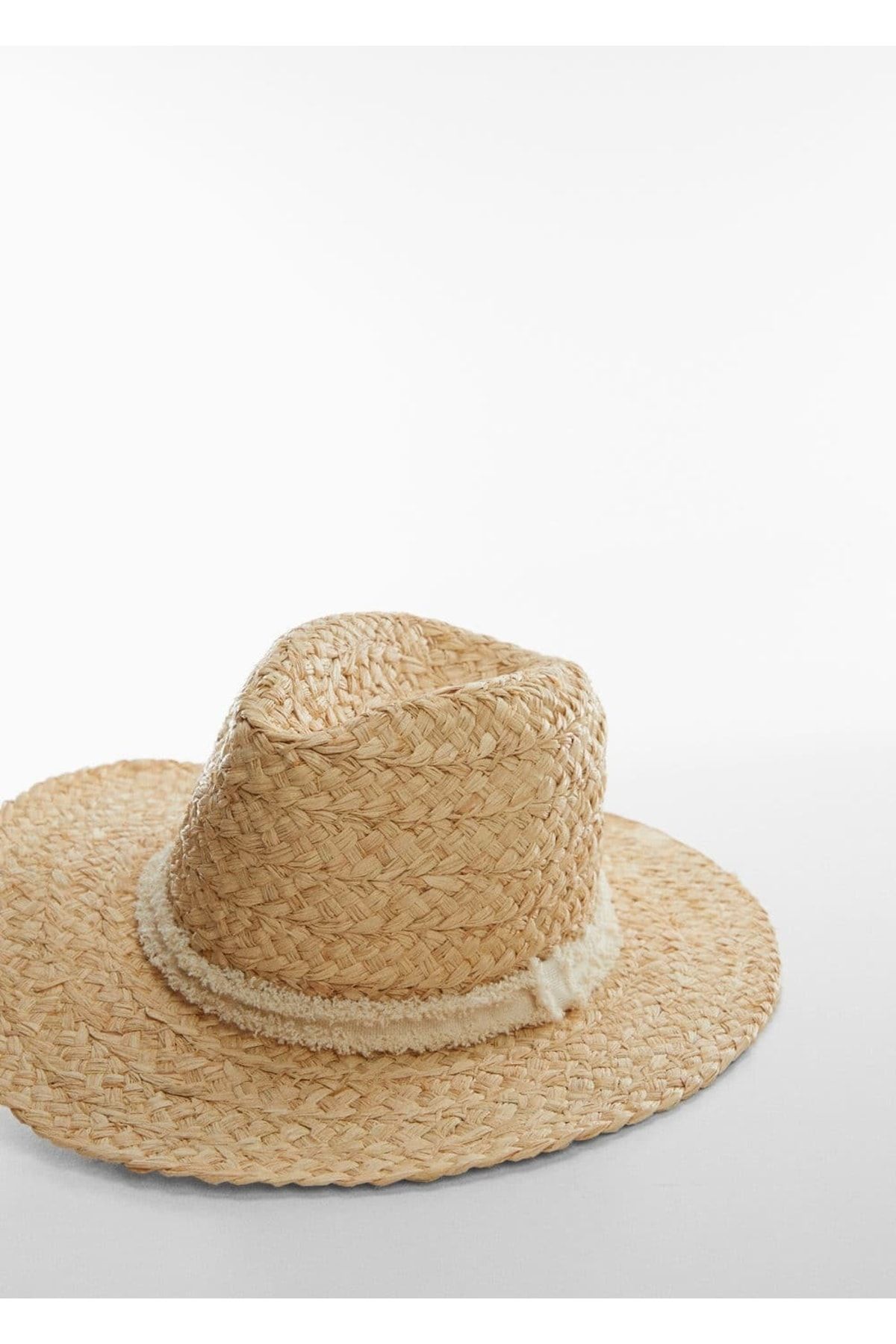 MANGO Kontrast Şeritli Şapka
