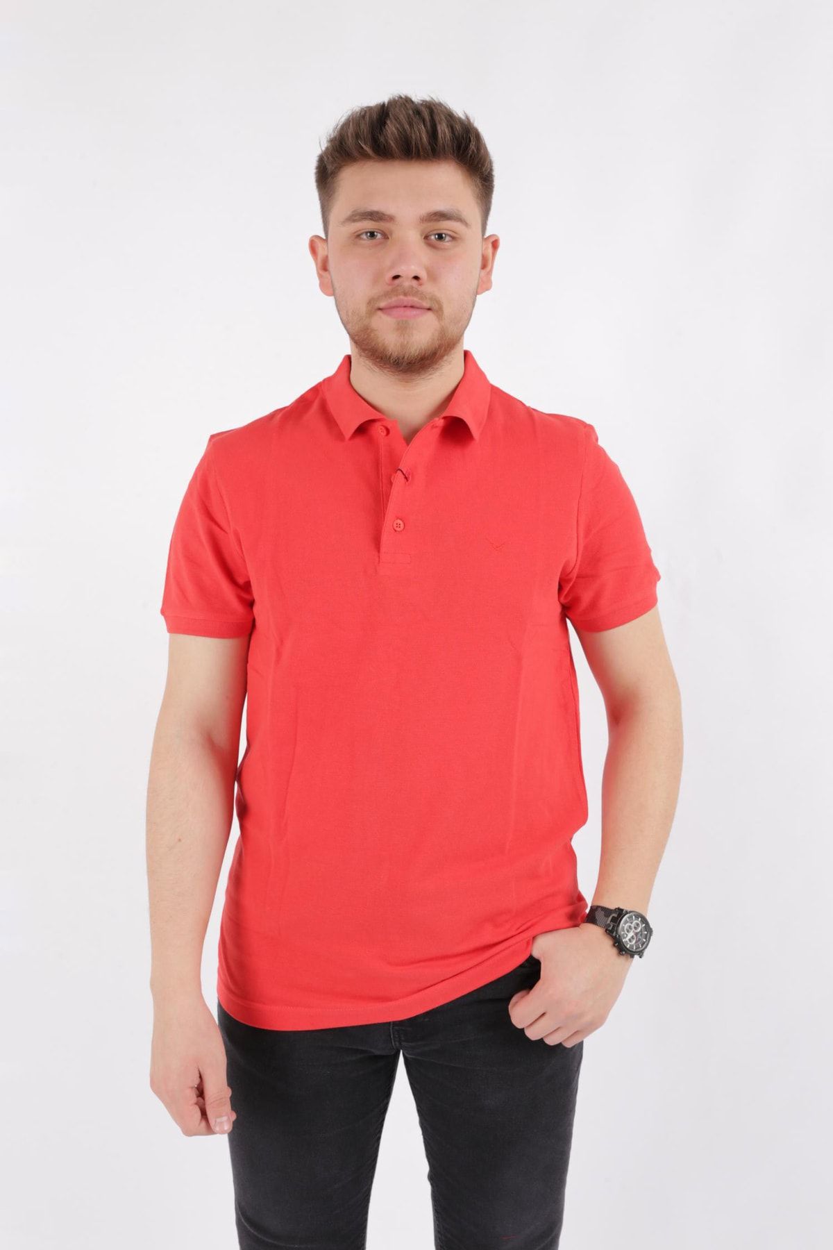 Cazador 4613 Erkek T-shirt B.kırmızı