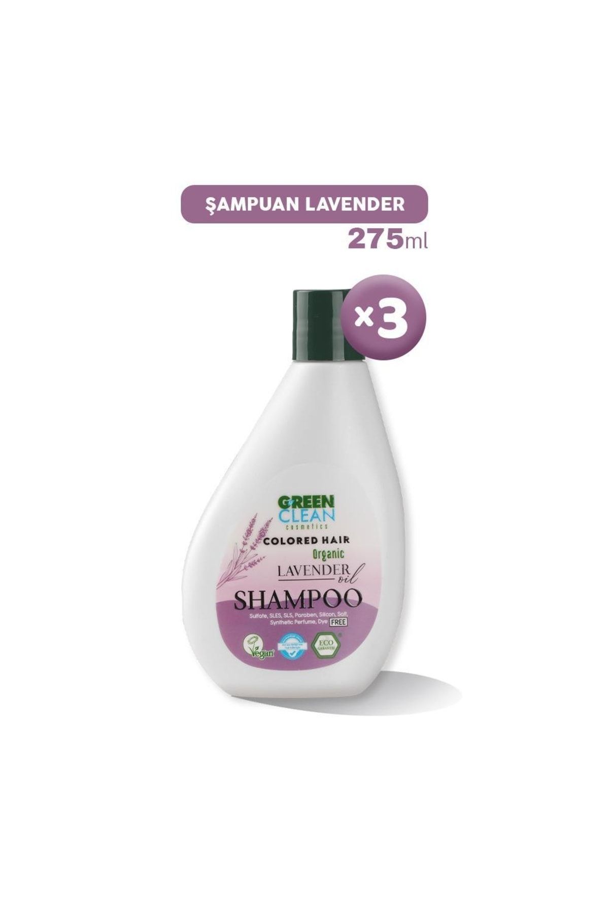 Green Clean Şampuan Lavender 275 Ml X 3