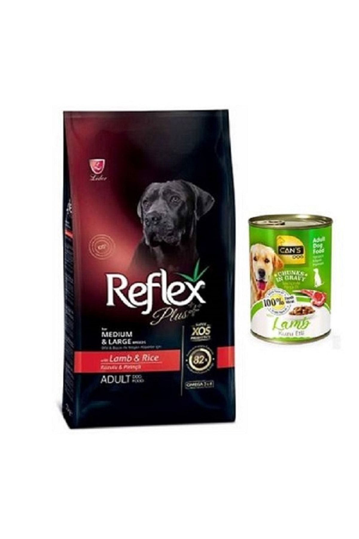 Reflex Plus Dog Medium & Large Adult Orta Ve Büyük Irk Yetişkin Köpek Maması 3 Kg Kuzu Etli