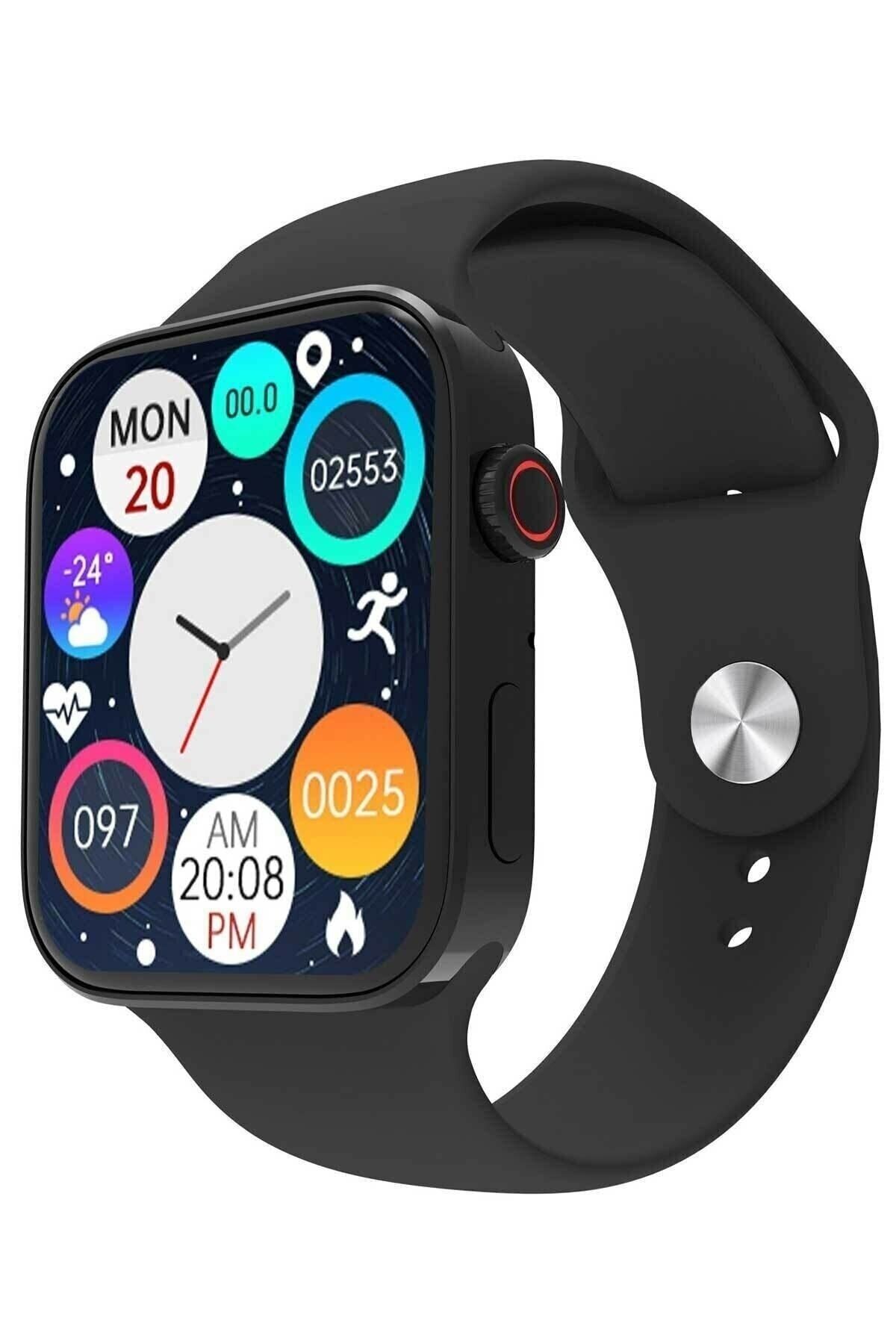 omni Watch 7 Plus 2021 Smartwatch Arama Yapan Nabız Ölçer Apple Android Uyumlu Kadın Erkek Akıllı Saat