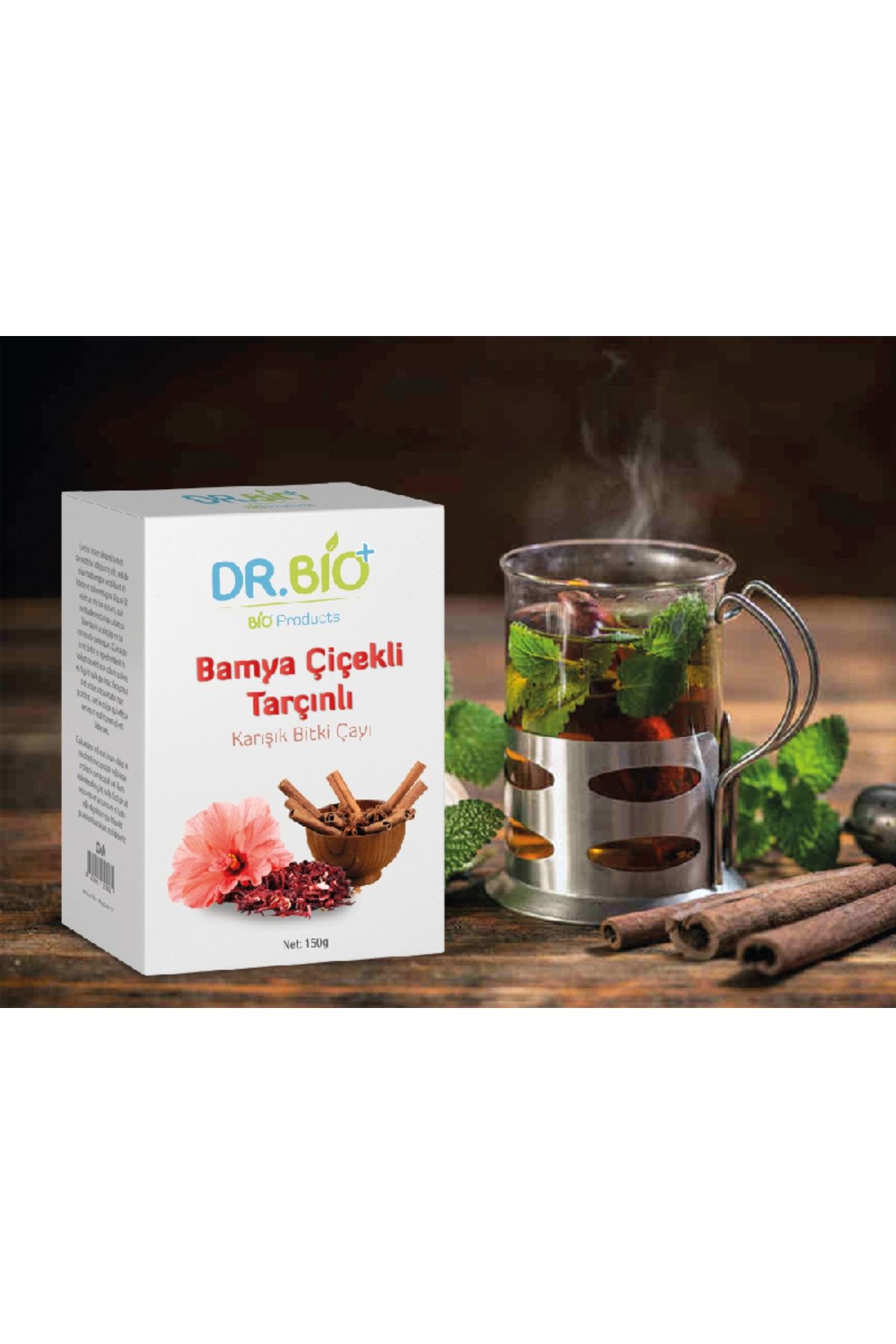 DR BİO Bamya Çiçekli & Tarçınlı Karışık Bitki Çayı 150gr