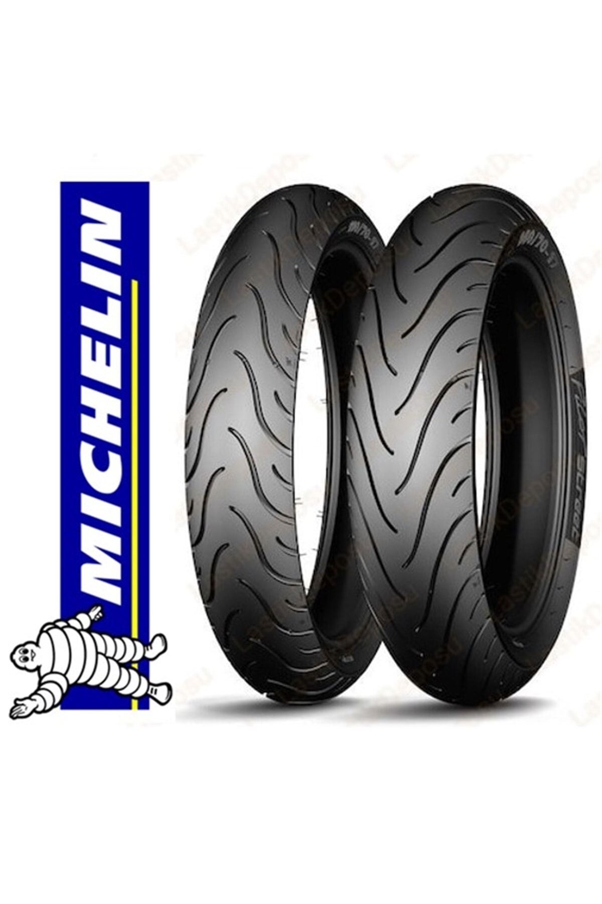 Michelin Bajaj Pulsar 200 Michelin 100/80-17 - 130/70-17 Pilot Street Motosiklet Lastiği