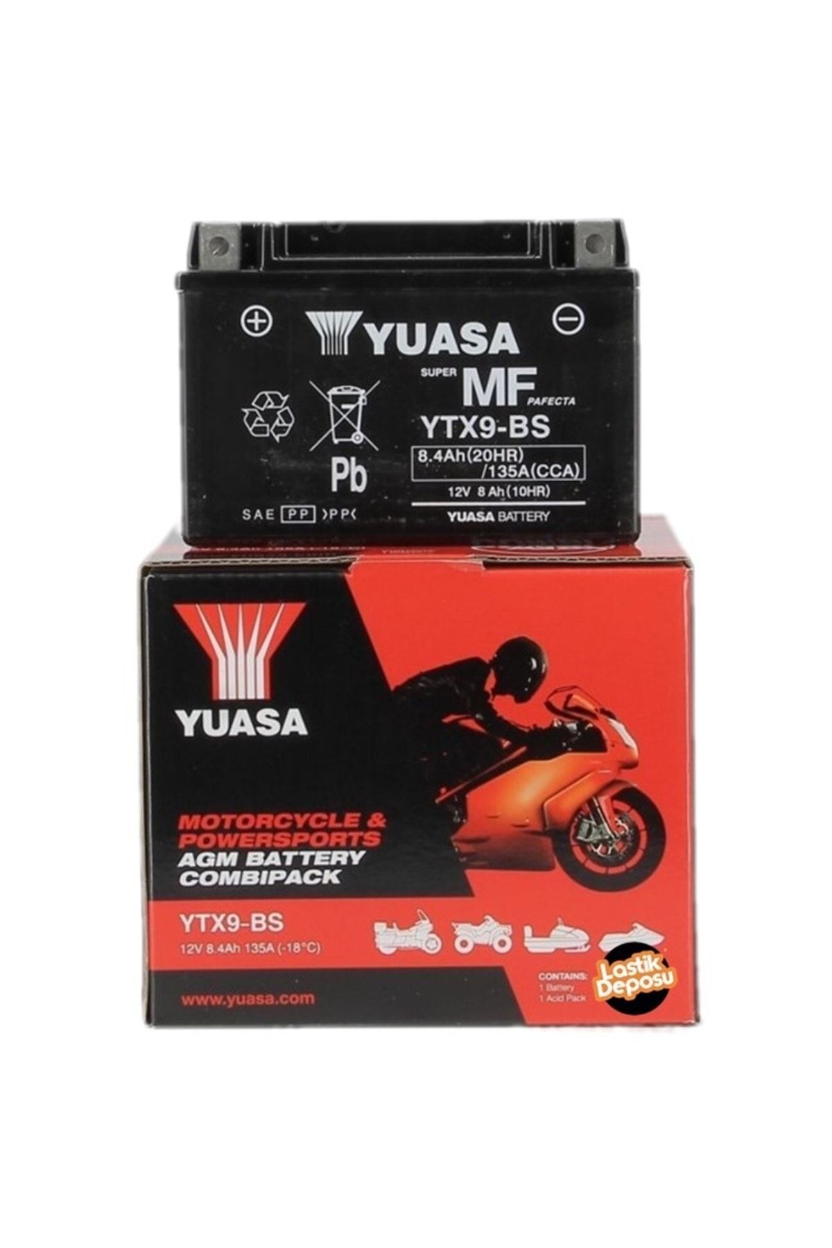 Yuasa Kawasaki Versys 1000/lt (2015 - 2018) Ytx9-bs 12v8ah Bakımsız Motosiklet Aküsü