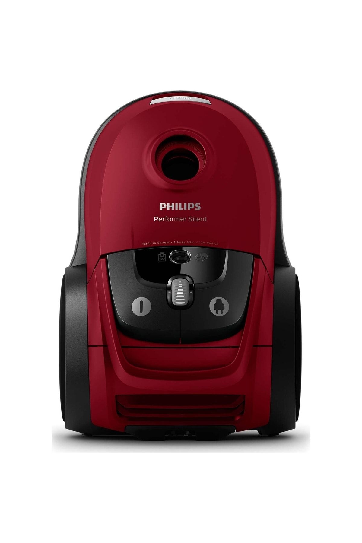 Philips Toz Torbalı Elektrikli Süpürge, Performer Silent , 4 Litre ,mini Triactive Pro Başlık,kırmızı, 650w