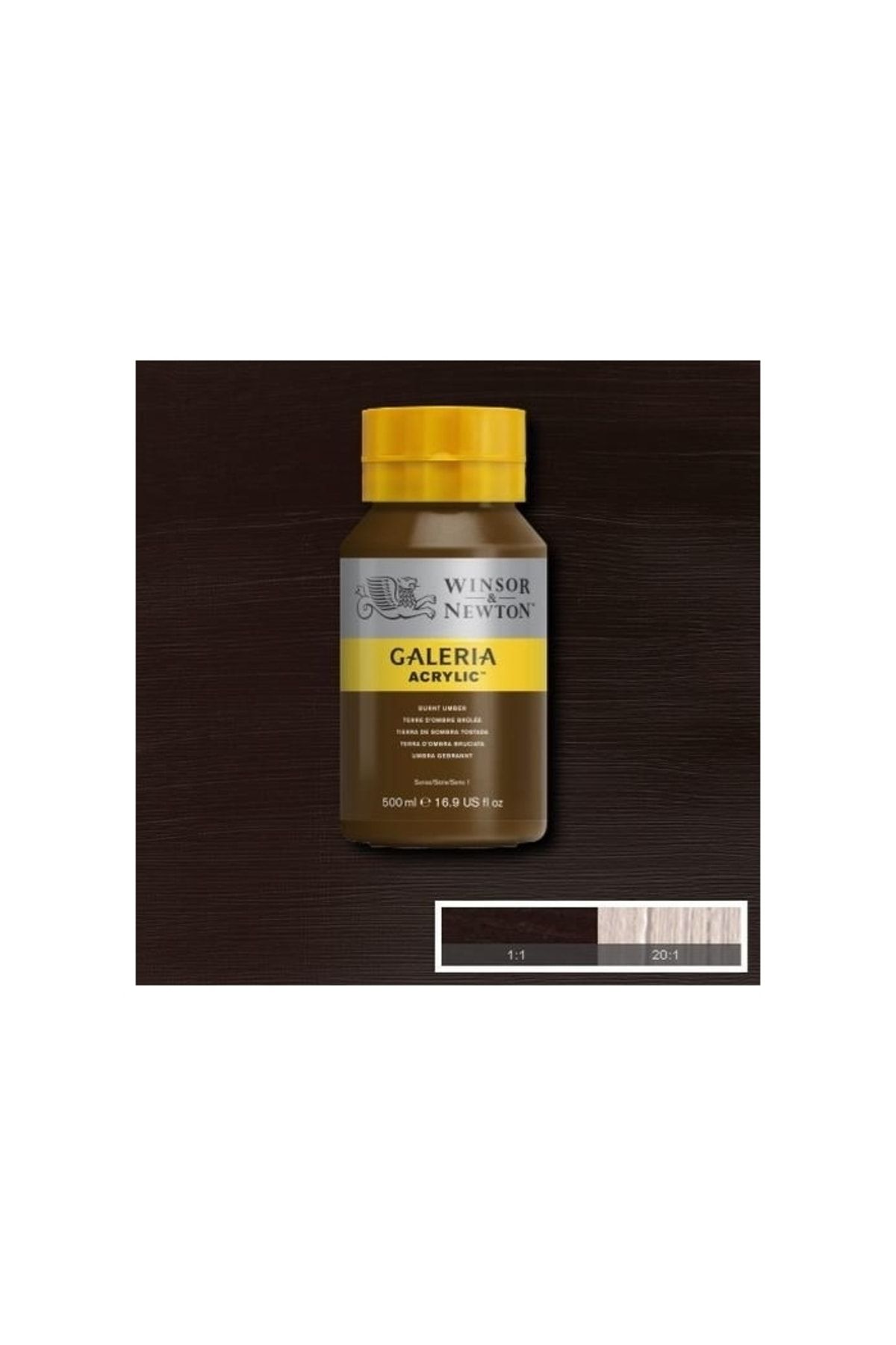 Winsor Newton Galeria Akrilik Boya 500ml. 076 Burnt Umber