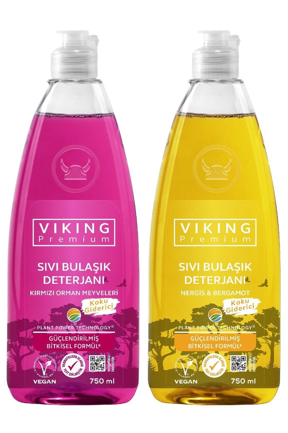 Viking Premium Bulaşık Deterjanı Orman Meyveleri&nergis-bergamot 750 Ml 2 Adet
