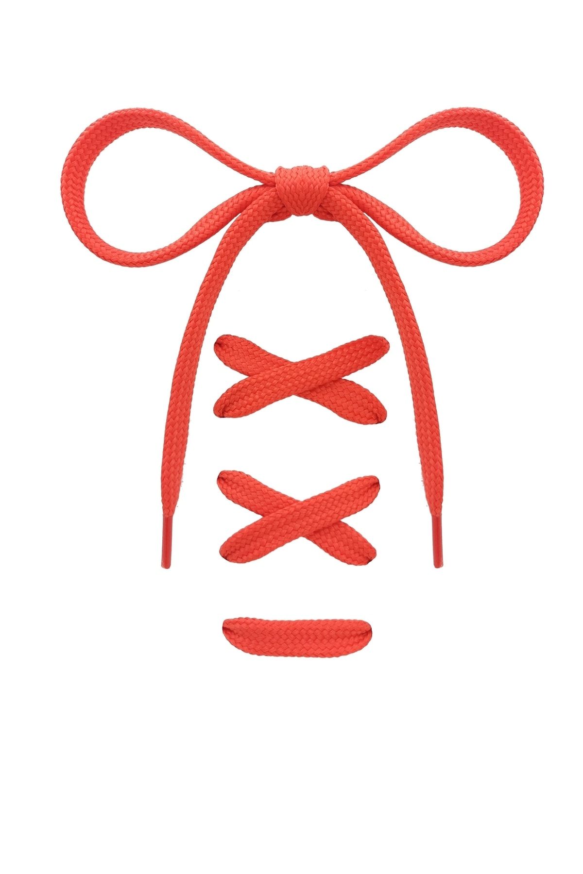 Busky Turuncu (KOYU) Renk Kalın Dokuma Ayakkabı Bağcığı, Bağcık - 120 Cm (1 ÇİFT)