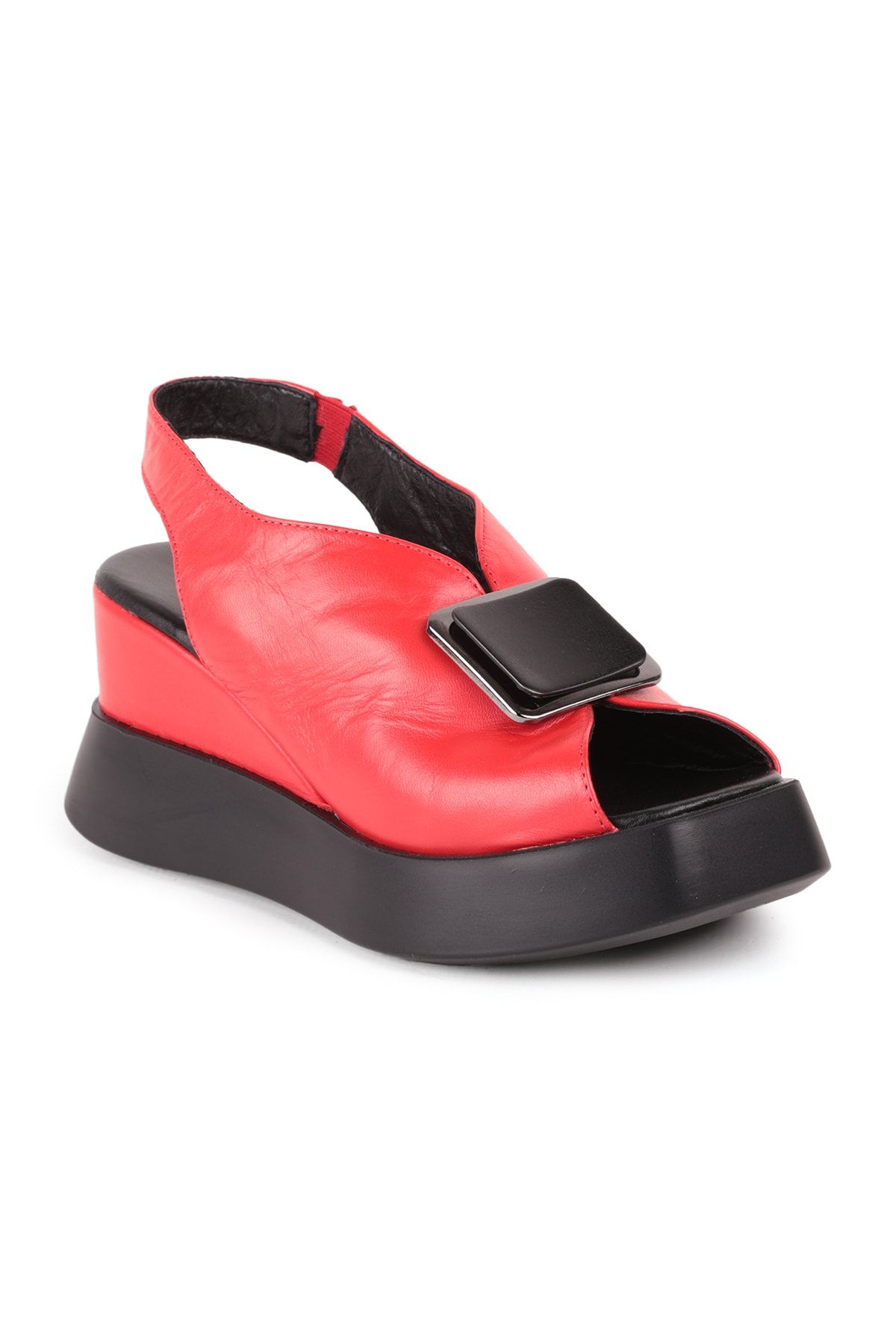 Libero L27.10240 Deri Kadın Sandalet Kırmızı