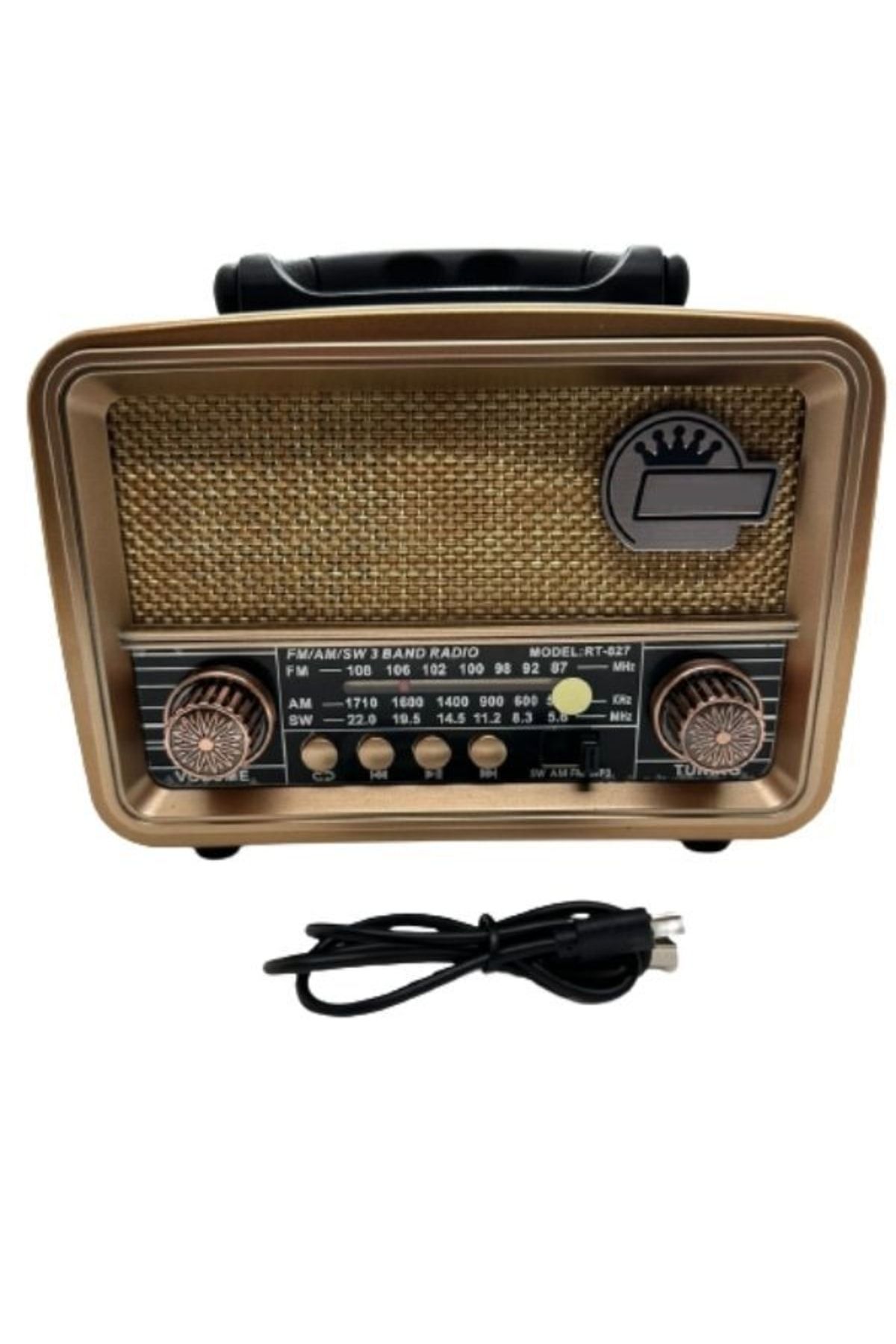 ataşbey Rt-827 Orta Boy Güneş Enerjili Bluetooth, Nostalji , Fm/am/sw 3 Band Radyo ,usb, Sd ,aux Mp3 Player