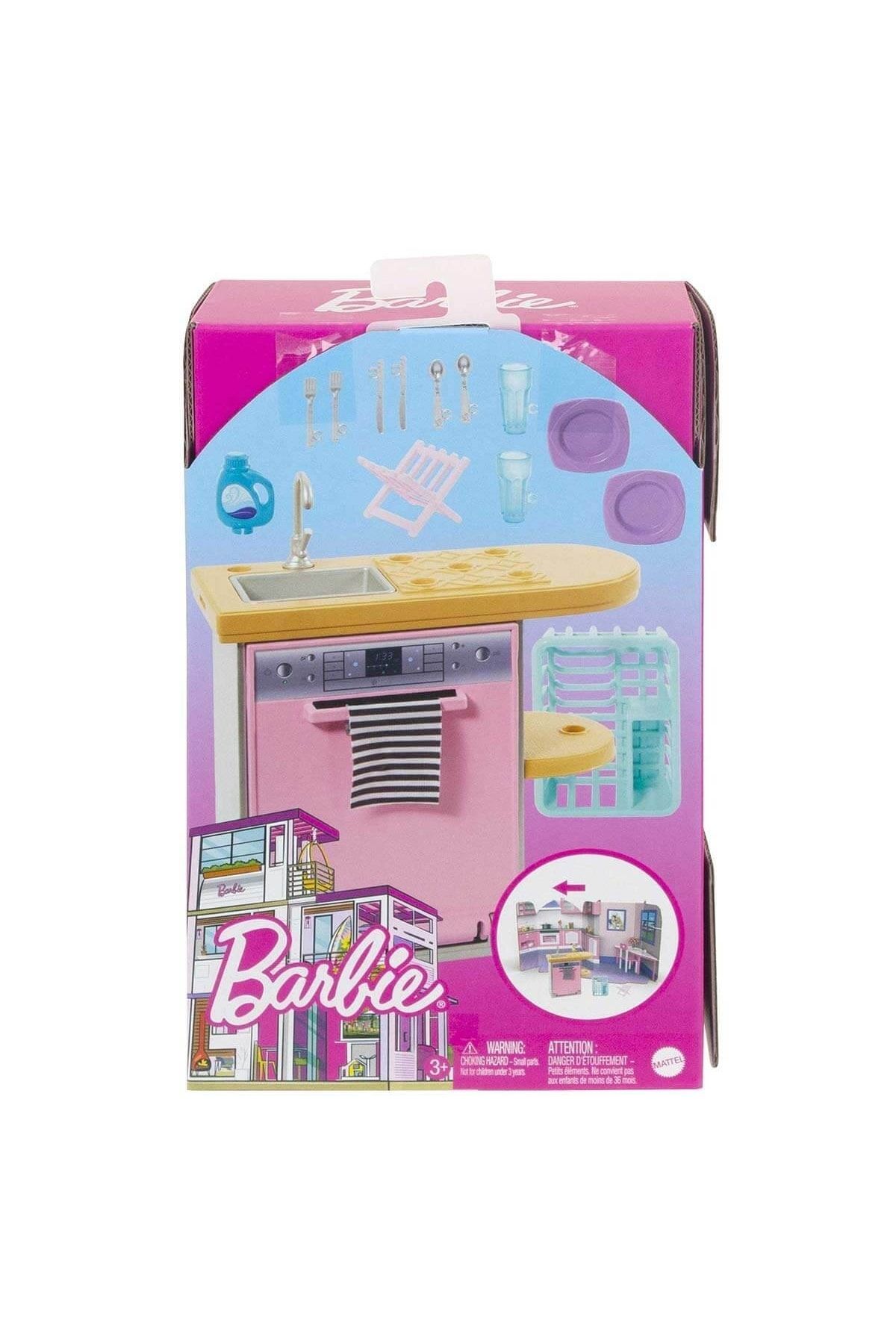 Barbie Barbienin Ev Dekorasyonu Oyun Setleri HJV32 HJV34
