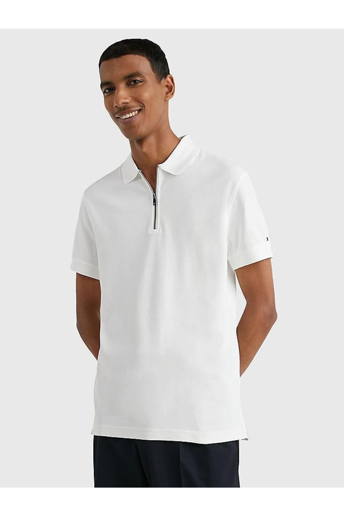 Tommy Hilfiger Dc Interlock Zıp Slım Polo