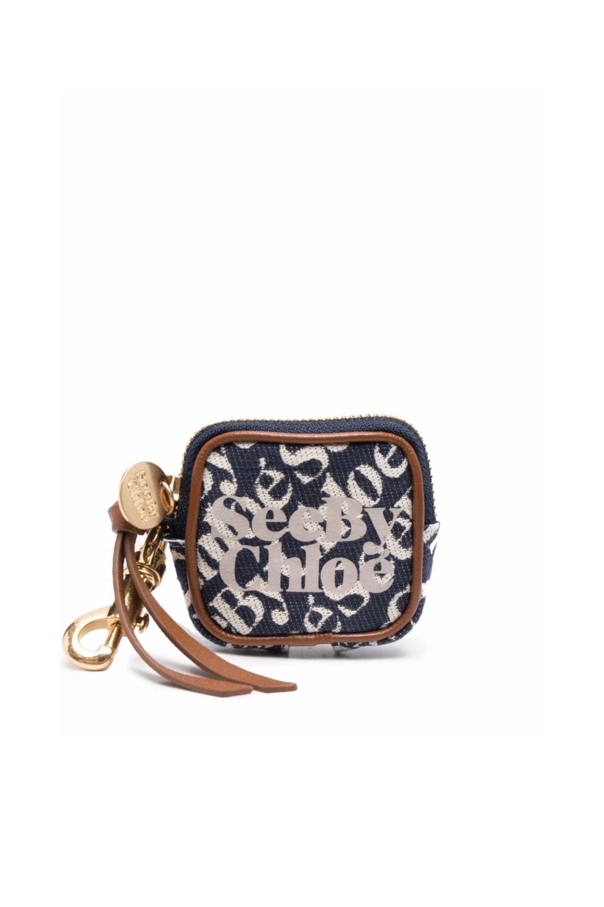 See By Chloe Logo Print Zipped Pouch