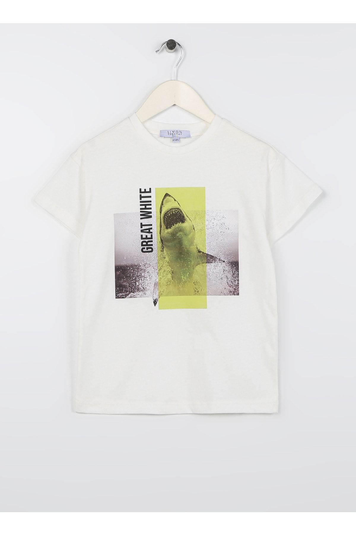 LİMON COMPANY Limon Baskılı Ekru Erkek Çocuk T-shirt Save Boy-23