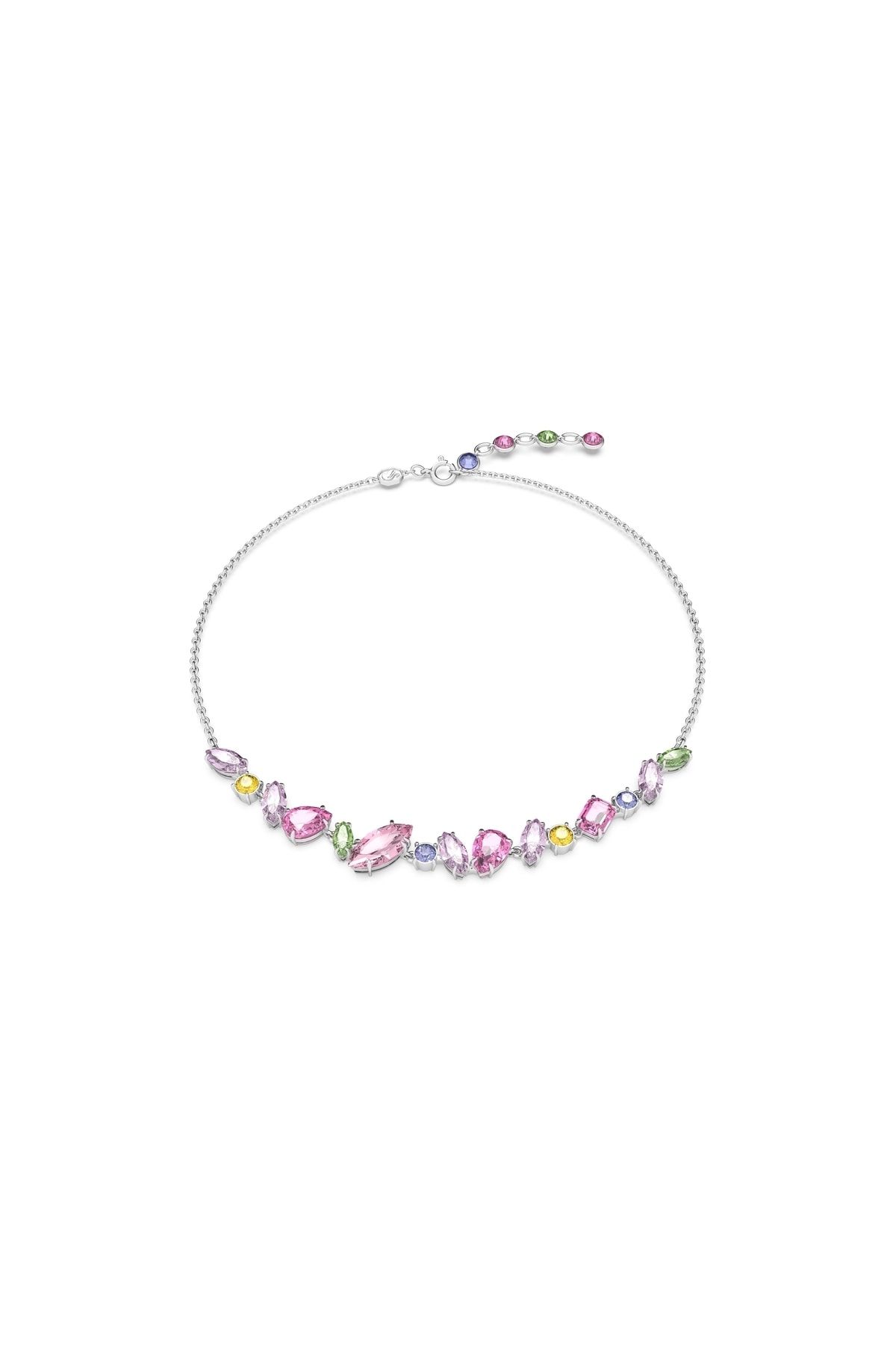 Swarovski 5658398 Kolye Gema:necklace Mini Frontal Pink/rhs