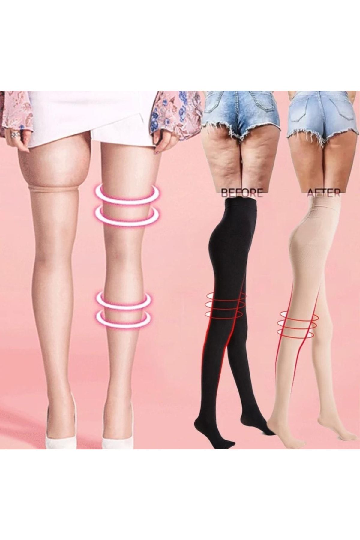 F&W FİT WOMEN 2 Beden Incelten Şekilendirici Popo Kaldıran Korse Kilotlu Çorap