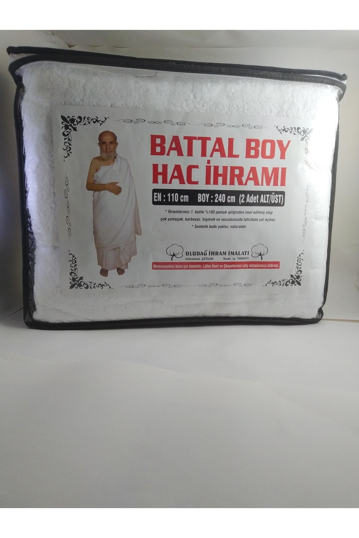 Uludağ Battal Boy Lüks Hac Ve Umre Ihramı 110x240 Ebat